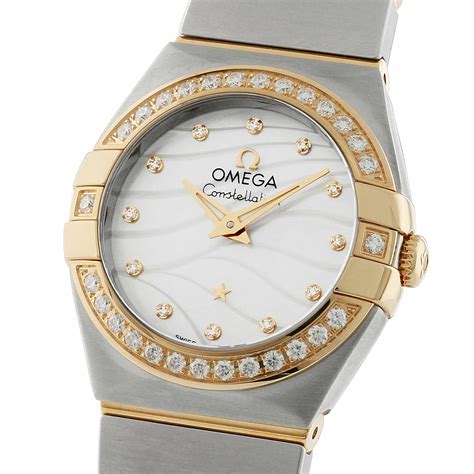 used omega women's watches|ladies omega constellation diamond bezel.